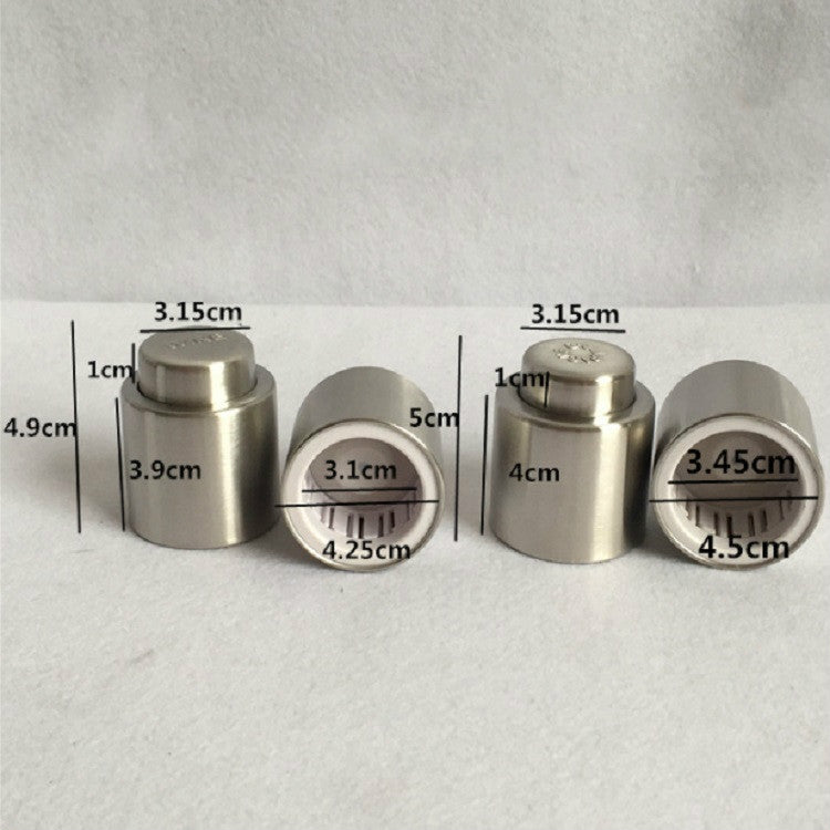 Tappo per champagne con tappo per vino rosso in acciaio inossidabile, Red Wine Stopper, Wordless Wine Stopper, Champagne Stopper, Wordless Champagne Stopper