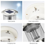 Repellente per zanzare con lampada solare impermeabile per esterni, TM01 Black, TM01 Silver, TM01Y Silver, TM01Y Black, TM02 Black, TM02Y Black, TM03 Black, TM03 Silver, TM03B Silver, TM03Z Silver