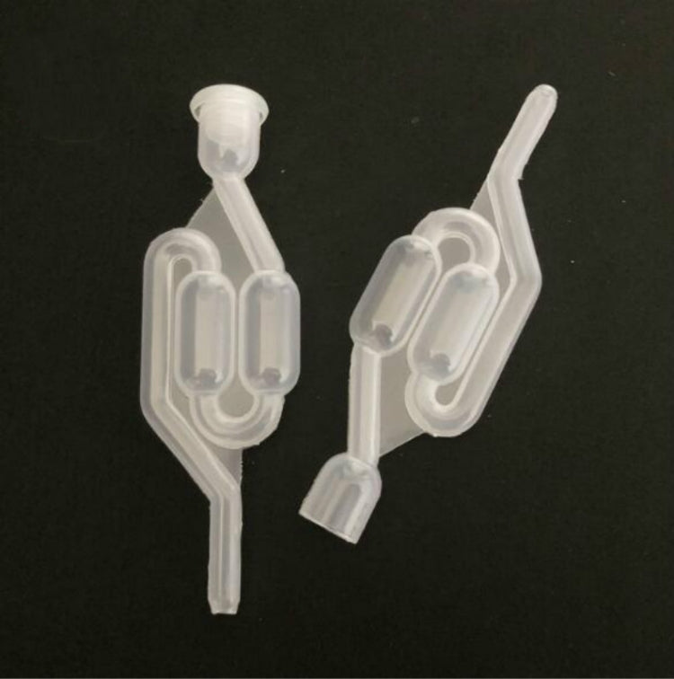 Scarico a tenuta d'acqua Birra fatta in casa Unidirezionale Fermentazione del vino Camera d'aria Valvola di ritegno in plastica sigillata con camera d'aria Valvole a tenuta d'acqua, Uncovered plain check valve, Common check valve with cover
