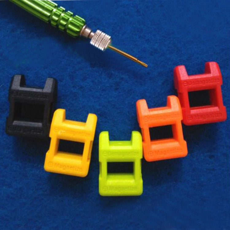 4pcs Screwdriver Plus Magnetizer Demagnetizer Degaussing Punch Random Color Delivery, 4 PCS kits