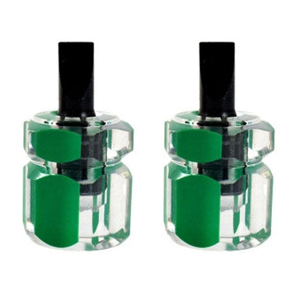 Set 2 mini cacciaviti portatili con manico trasparente