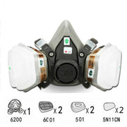 7 in 1 vestito mezza faccia maschera antigas respiratore pittura spruzzatura maschera antipolvere per maschera antigas 3 M 6200 N95 PM2.5, 7 in 1 Suit Half Face Gas Mask