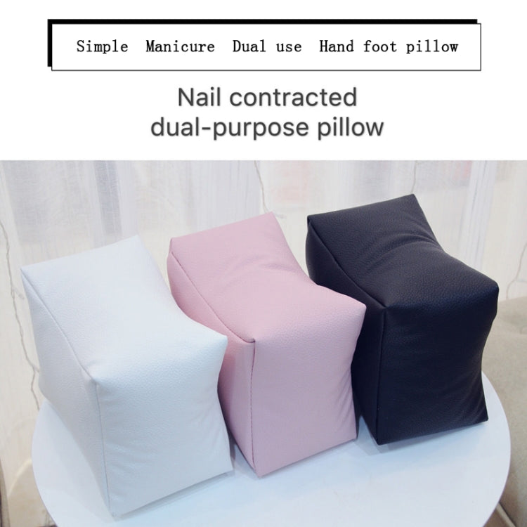Cuscino poggia mani per manicure in pelle PU 25x18x15 cm