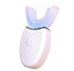 Spazzolino elettrico denti a forma di U con luce sbiancante