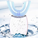 Spazzolino elettrico denti a forma di U con luce sbiancante