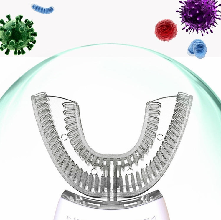 Spazzolino elettrico denti a forma di U con luce sbiancante
