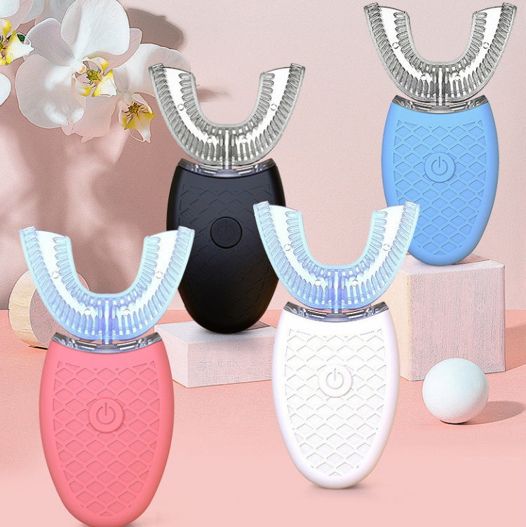 Spazzolino elettrico denti a forma di U con luce sbiancante