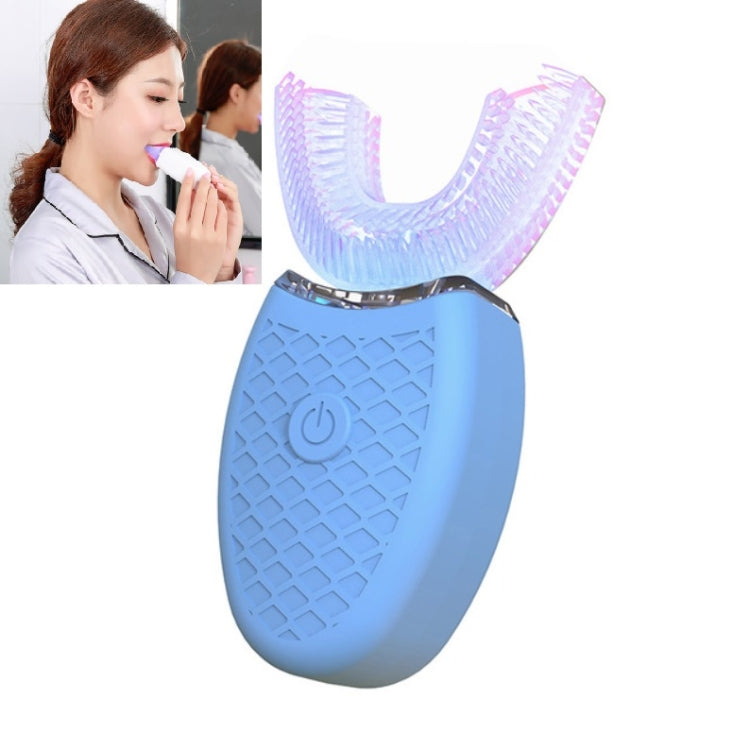 Spazzolino elettrico denti a forma di U con luce sbiancante