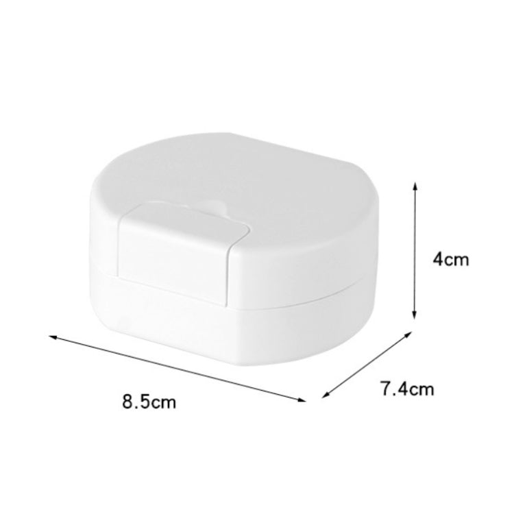 Scatola portasapone portatile con coperchio 9x8x4 cm