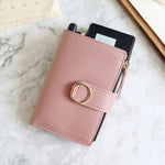 Portafogli da donna Borsa piccola in pelle alla moda Borsa per carte da donna per borsa femminile Portafoglio con fermasoldi