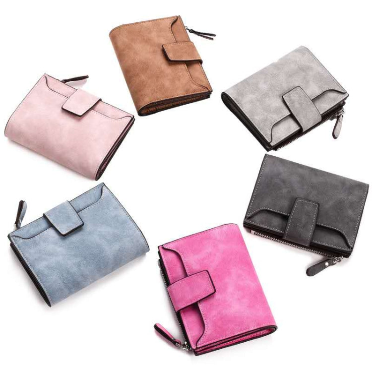 Portafoglio porta carte donna in pelle PU piccolo e sottile