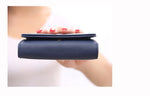 Portafogli corti da donna mini Porta carte portamonete in pelle PU con corona decorata