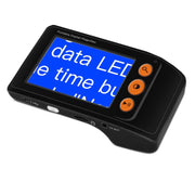 Aiuto visivo elettronico con lente d'ingrandimento portatile ad alta definizione da 3,5 pollici 2X-25X, Black, White