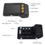 Aiuto visivo elettronico portatile con lente 3,5" 2X-25X
