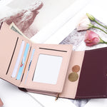Portafoglio di lusso in pelle femminile Borsa in pelle da donna Portafoglio scozzese da donna Porta carte di cambio caldo Portamonete piccole per ragazze