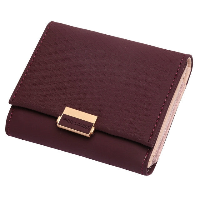 Portafoglio di lusso in pelle femminile Borsa in pelle da donna Portafoglio scozzese da donna Porta carte di cambio caldo Portamonete piccole per ragazze