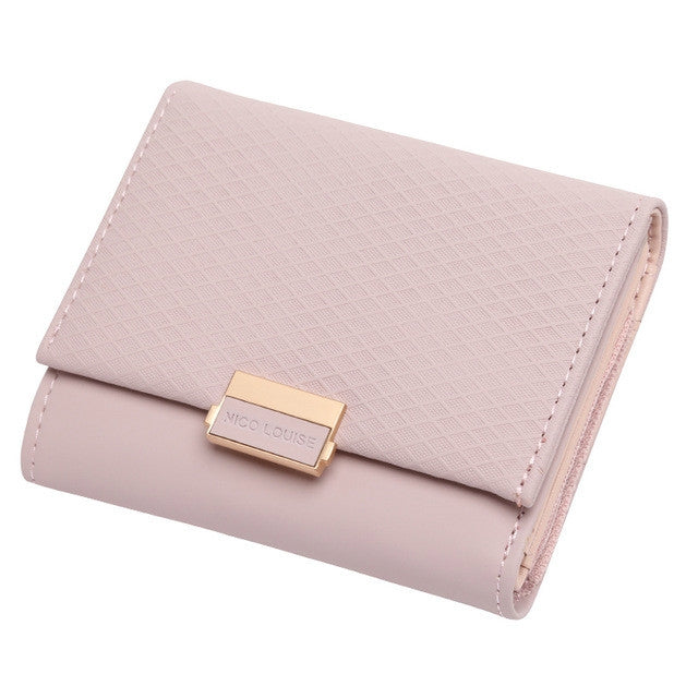 Portafoglio di lusso in pelle femminile Borsa in pelle da donna Portafoglio scozzese da donna Porta carte di cambio caldo Portamonete piccole per ragazze