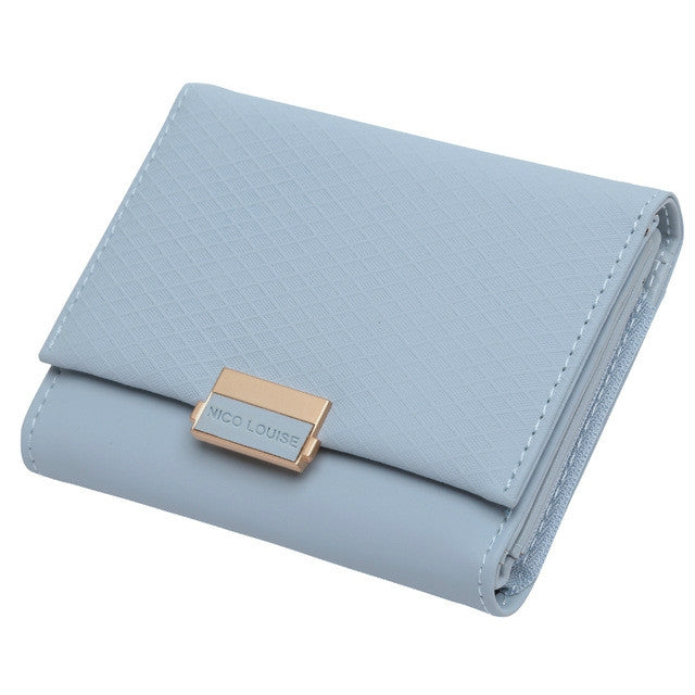 Portafoglio di lusso in pelle femminile Borsa in pelle da donna Portafoglio scozzese da donna Porta carte di cambio caldo Portamonete piccole per ragazze