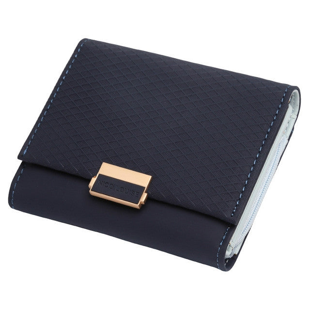 Portafoglio di lusso in pelle femminile Borsa in pelle da donna Portafoglio scozzese da donna Porta carte di cambio caldo Portamonete piccole per ragazze