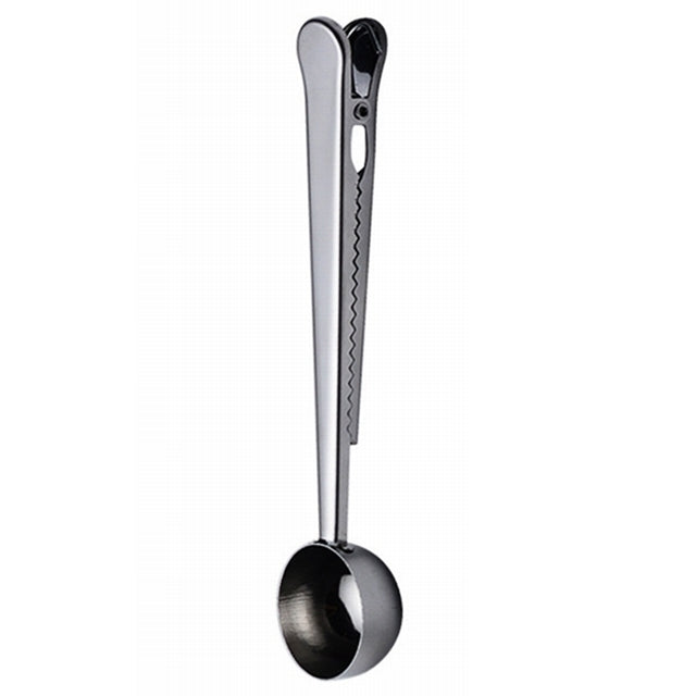 Misurino da caffè da cucina multifunzione da 5 pezzi con misurino da caffè per tè e caffè in acciaio inossidabile con clip, Coffee Scoop(Silver), Coffee Scoop(Gold), Coffee Scoop(Black), Coffee Scoop(Rose Gold)