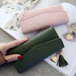 Portafogli semplici con cerniera Portafoglio con pochette a sezione lunga Borsa porta soldi in morbida pelle PU