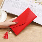 Portafogli semplici con cerniera Portafoglio con pochette a sezione lunga Borsa porta soldi in morbida pelle PU