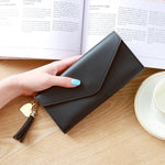 Portafogli semplici con cerniera Portafoglio con pochette a sezione lunga Borsa porta soldi in morbida pelle PU