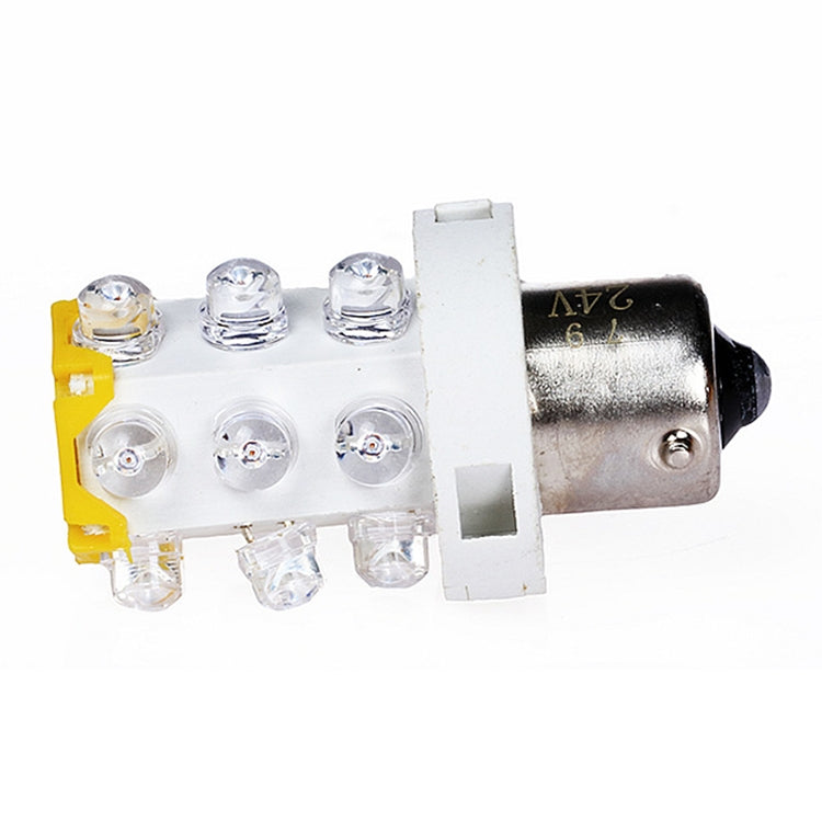 Spia LED lampadina piccola B15 15 LED 12V-220V colore casuale