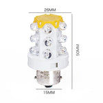 Spia LED lampadina piccola B15 15 LED 12V-220V colore casuale