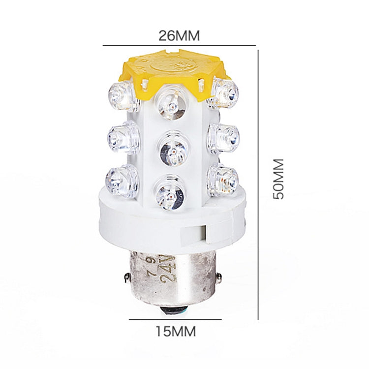 Spia LED lampadina piccola B15 15 LED 12V-220V colore casuale