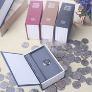 Mini dizionario Cassetta di sicurezza Libro Serratura di sicurezza segreta Denaro contante Deposito monete Armadietto chiave per gioielli
