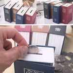 Mini cassaforte libro con serratura segreta 14x9.5x6 cm