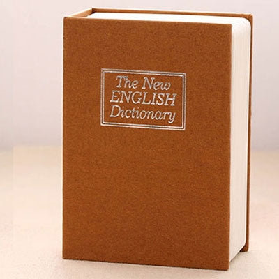 Mini cassaforte libro con serratura segreta 14x9.5x6 cm