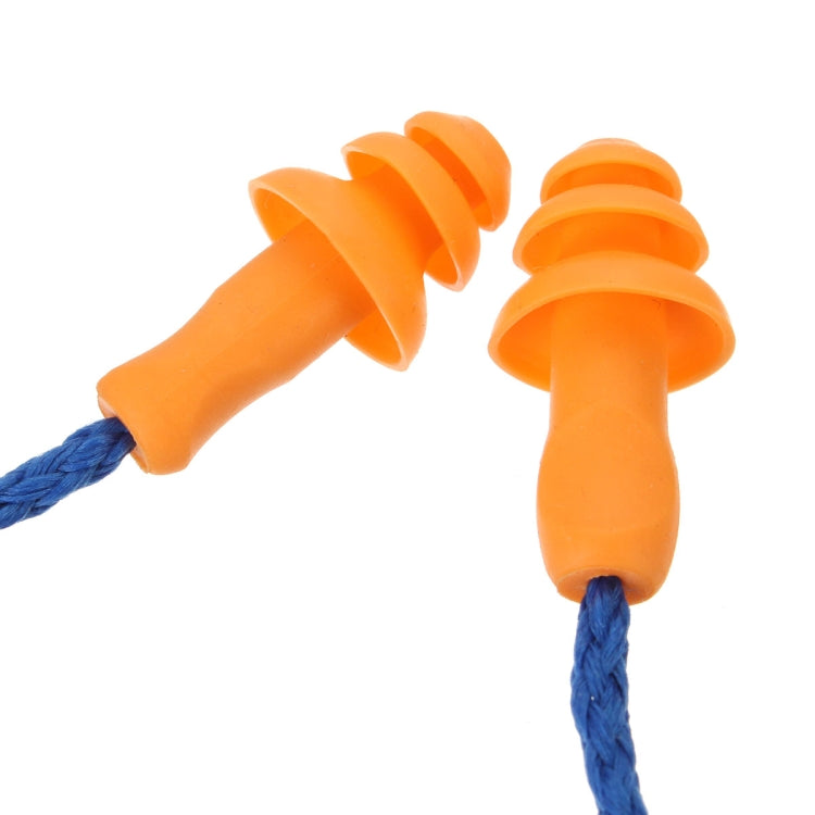 Tappi per orecchie in silicone con cordoncino 10 pezzi