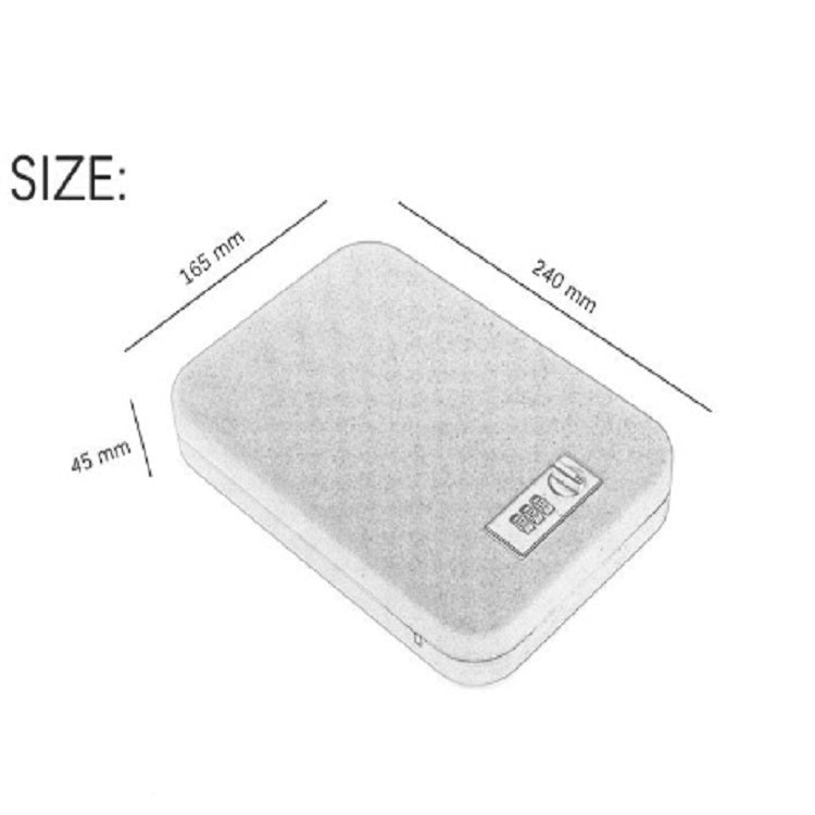 Mini cassetta di sicurezza portatile per auto con password