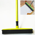 2 pezzi di scopa per depilazione di tappeti per animali domestici, raschiante, spazzola per pavimenti in gomma per lavaggio a mano senza polvere, Blue, Green, Red, Yellow, Grass Green