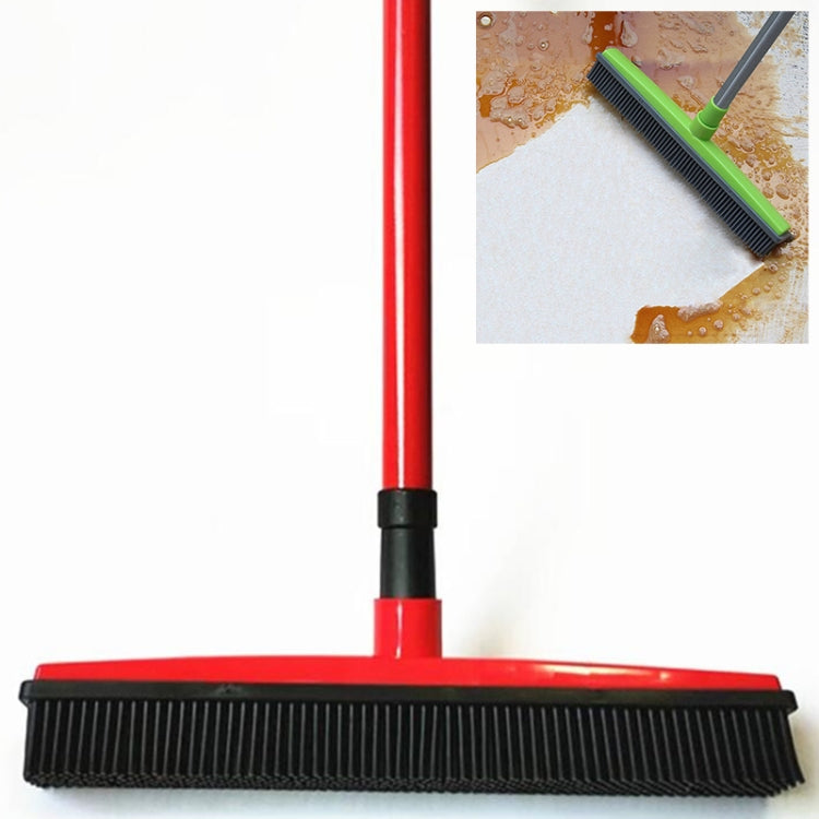 2 pezzi di scopa per depilazione di tappeti per animali domestici, raschiante, spazzola per pavimenti in gomma per lavaggio a mano senza polvere, Blue, Green, Red, Yellow, Grass Green