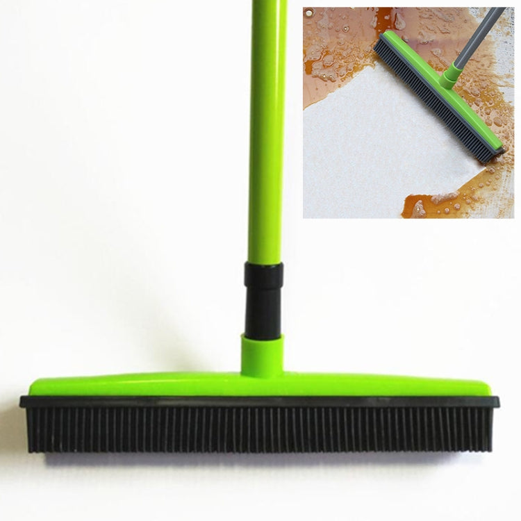 2 pezzi di scopa per depilazione di tappeti per animali domestici, raschiante, spazzola per pavimenti in gomma per lavaggio a mano senza polvere, Blue, Green, Red, Yellow, Grass Green