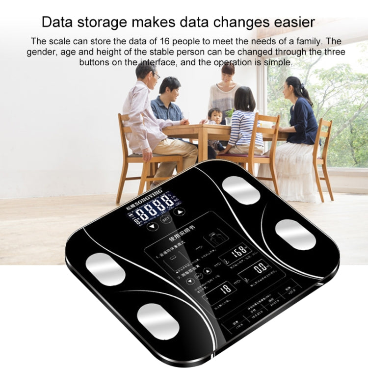 Bilancia pesapersone elettronica intelligente con display LCD, bilancia pesapersone digitale, Bathroom Scale