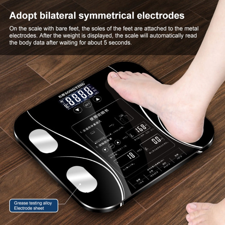 Bilancia pesapersone elettronica intelligente con display LCD, bilancia pesapersone digitale, Bathroom Scale