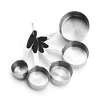 Set di cucchiai dosatori in acciaio inossidabile, cucchiaino da caffè, gadget da cucina, Measuring Cup 5 in 1, Measuring Spoon 5 in 1, 5 in 1 Measuring Cup(Color), 5 in 1 Measuring Spoon(Color)