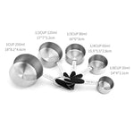 Set di cucchiai dosatori in acciaio inossidabile, cucchiaino da caffè, gadget da cucina, Measuring Cup 5 in 1, Measuring Spoon 5 in 1, 5 in 1 Measuring Cup(Color), 5 in 1 Measuring Spoon(Color)