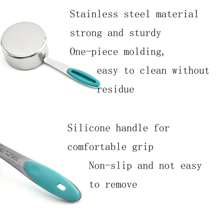 Set di cucchiai dosatori in acciaio inossidabile, cucchiaino da caffè, gadget da cucina, Measuring Cup 5 in 1, Measuring Spoon 5 in 1, 5 in 1 Measuring Cup(Color), 5 in 1 Measuring Spoon(Color)