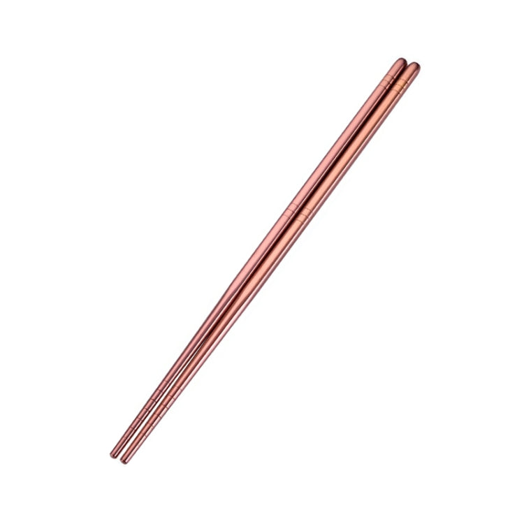 1 paio di stoviglie in acciaio inossidabile colorate, riutilizzabili, con bacchette di metallo, lunghezza: 23 cm