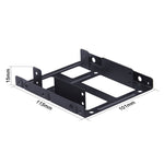 Staffa adattatore metallo per SSD/HDD 2,5" a 3,5" con cavi SATA