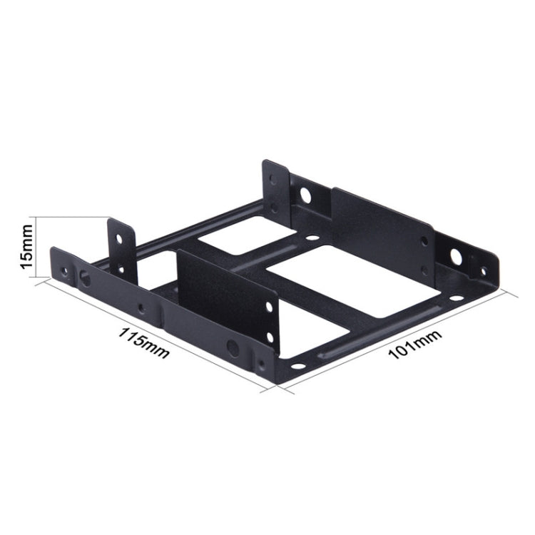 Staffa adattatore metallo per SSD/HDD 2,5" a 3,5" con cavi SATA