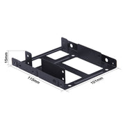 Staffa adattatore per kit di montaggio in metallo SSD HDD esterno da 2,5 pollici a 3,5 pollici con cavi di alimentazione dati SATA e viti