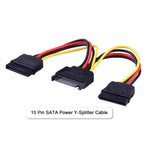 Staffa adattatore metallo per SSD/HDD 2,5" a 3,5" con cavi SATA