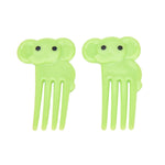 5 set 10 in 1 creativo cartone animato animale plastica bambini frutta forchetta Bento decorazione stuzzicadenti
