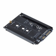 Custodia in metallo CYB+M Socket 2 M.2 NGFF (SATA) SSD a 2.5 SATA Adattatore per disco rigido a stato solido SSD M2 NGFF da 2230/2242/2260/2280mm